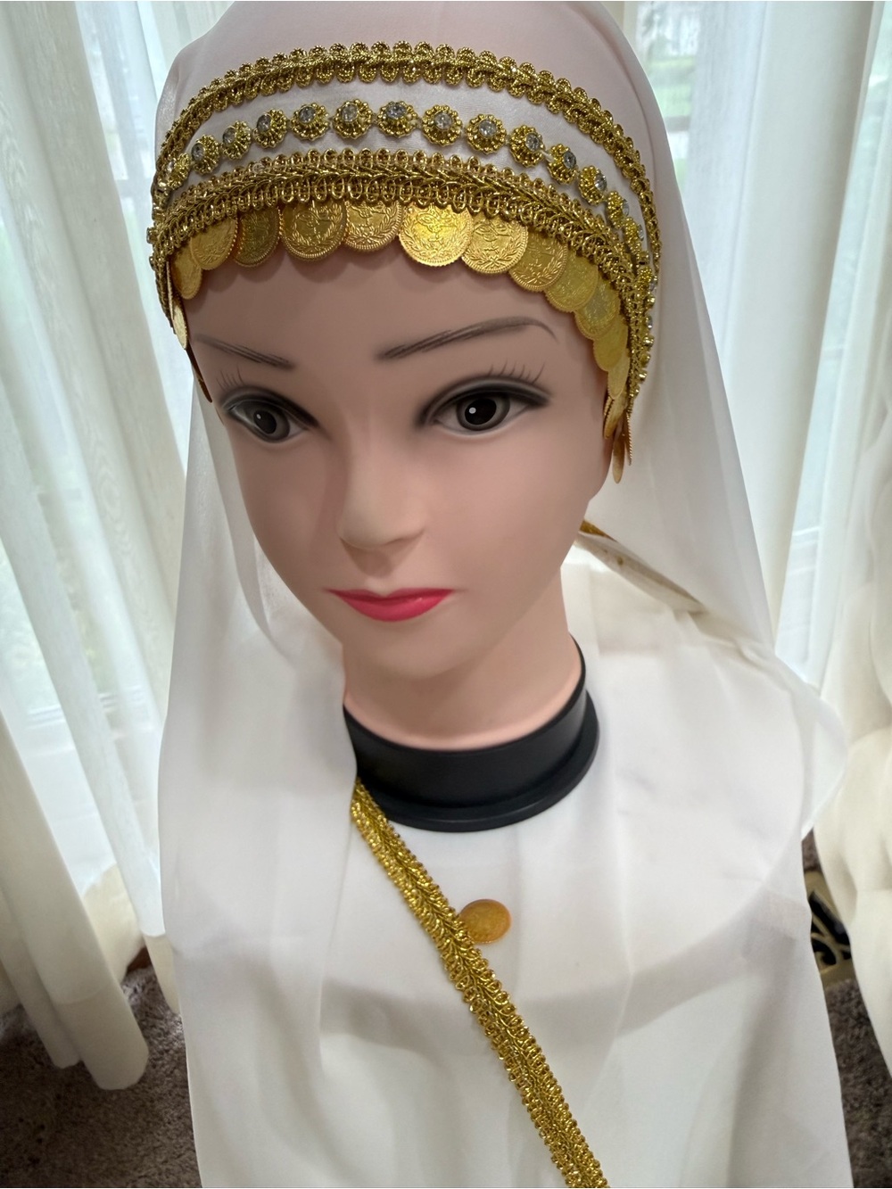 Gold coin henna scarf,  Hennah coin Tarha thoub scarf,scarf, hijab,Hennah party